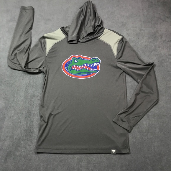University Of Florida Gators Fanatics Hoodie T-Shirt Long Sleeve Medium Slim - Picture 11 of 12